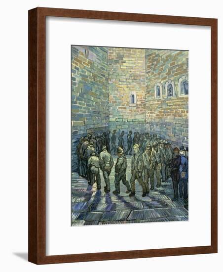 The Exercise Yard, 1890-Vincent van Gogh-Framed Giclee Print