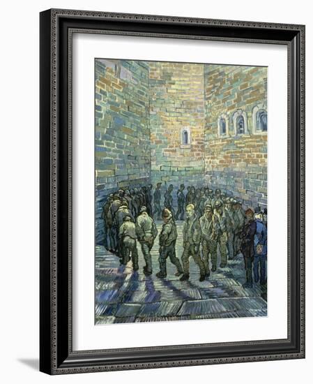 The Exercise Yard, 1890-Vincent van Gogh-Framed Giclee Print