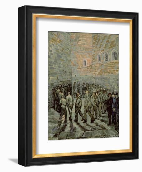 The Exercise Yard, or the Convict Prison, c.1890-Vincent van Gogh-Framed Giclee Print