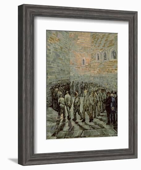 The Exercise Yard, or the Convict Prison, c.1890-Vincent van Gogh-Framed Premium Giclee Print