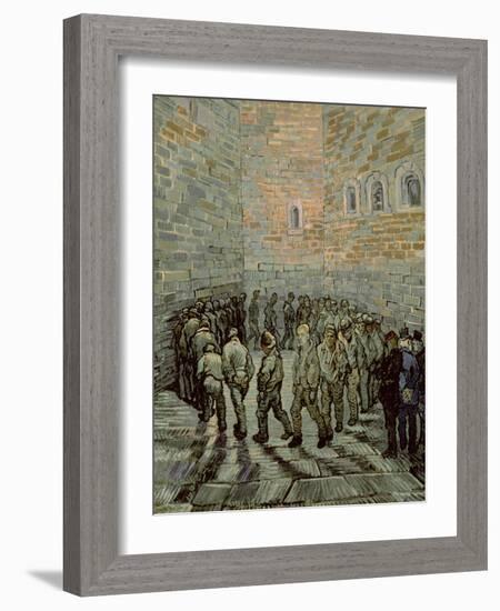 The Exercise Yard, or the Convict Prison, c.1890-Vincent van Gogh-Framed Giclee Print