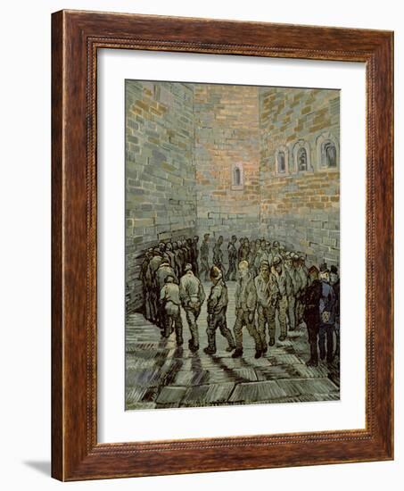 The Exercise Yard, or the Convict Prison, c.1890-Vincent van Gogh-Framed Giclee Print