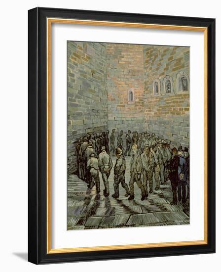 The Exercise Yard, or the Convict Prison, c.1890-Vincent van Gogh-Framed Giclee Print