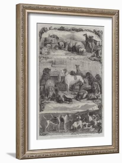 The Exhibition of Sporting and Other Dogs at the Horse Repository, Holborn, Prize Animals-Friedrich Wilhelm Keyl-Framed Giclee Print