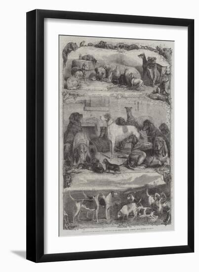 The Exhibition of Sporting and Other Dogs at the Horse Repository, Holborn, Prize Animals-Friedrich Wilhelm Keyl-Framed Giclee Print