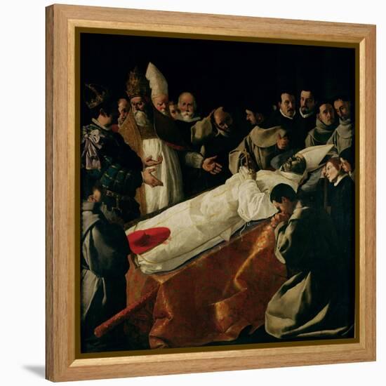 The Exhibition of the Body of St. Bonaventure (1221-74) after 1627-Francisco de Zurbarán-Framed Premier Image Canvas