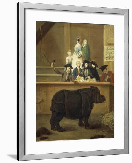 The Exhibition of the Rhino, 1751-Pietro Longhi-Framed Giclee Print