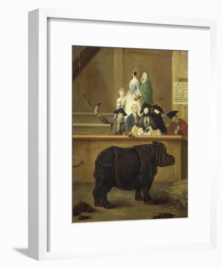 The Exhibition of the Rhino, 1751-Pietro Longhi-Framed Giclee Print