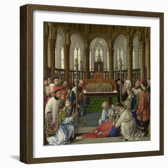 The Exhumation of Saint Hubert, 1430S-Rogier van der Weyden-Framed Giclee Print