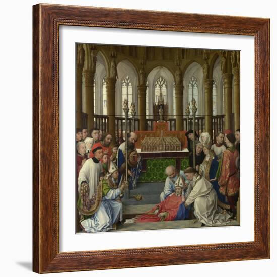 The Exhumation of Saint Hubert, 1430S-Rogier van der Weyden-Framed Giclee Print