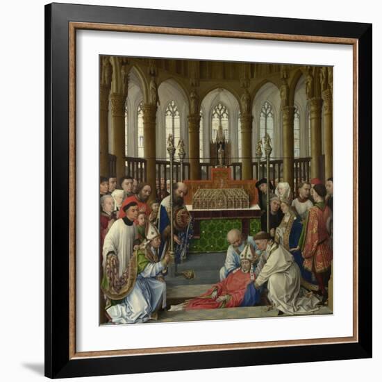 The Exhumation of Saint Hubert, 1430S-Rogier van der Weyden-Framed Giclee Print