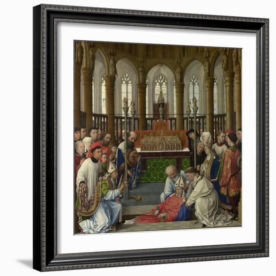 The Exhumation of Saint Hubert, 1430S-Rogier van der Weyden-Framed Giclee Print