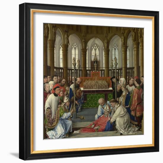 The Exhumation of Saint Hubert, 1430S-Rogier van der Weyden-Framed Giclee Print