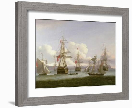 The Exile's Departure, 1826-Thomas Luny-Framed Giclee Print