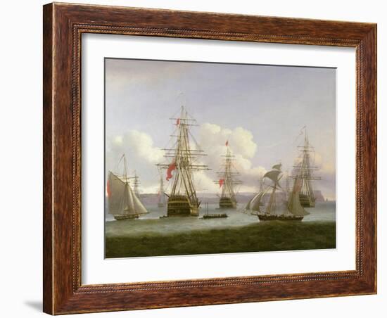 The Exile's Departure, 1826-Thomas Luny-Framed Giclee Print