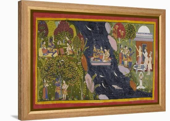 The Exiles Cross the Jumna-null-Framed Premier Image Canvas