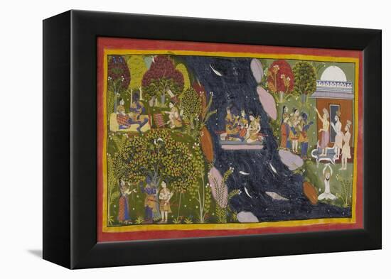 The Exiles Cross the Jumna-null-Framed Premier Image Canvas