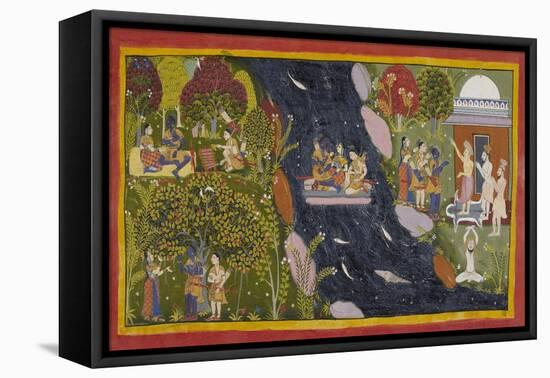 The Exiles Cross the Jumna-null-Framed Premier Image Canvas