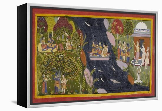 The Exiles Cross the Jumna-null-Framed Premier Image Canvas