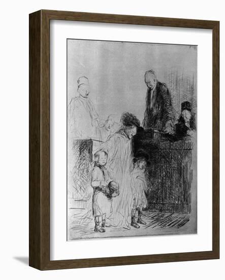 The Exit of the Audience, 1925-Jean Louis Forain-Framed Giclee Print