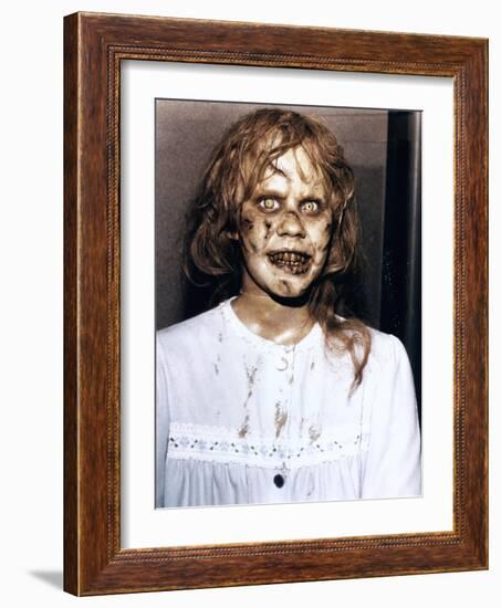 The Exorcist by William Friedkin with Linda Blair, 1973-null-Framed Photo