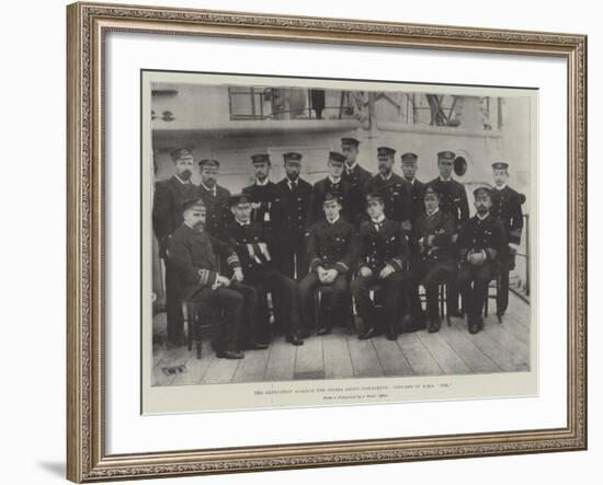 The Expedition Against the Sierra Leone Insurgents, Officers of HMS Fox-null-Framed Giclee Print