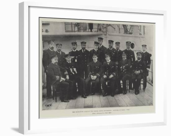 The Expedition Against the Sierra Leone Insurgents, Officers of HMS Fox-null-Framed Giclee Print