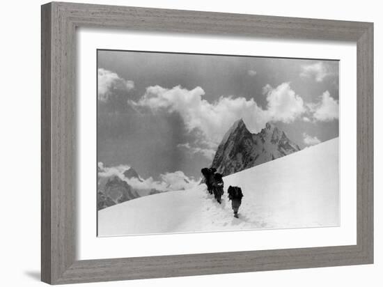 The Expedition for the Conquest of K2 Marching To the Top-null-Framed Giclee Print