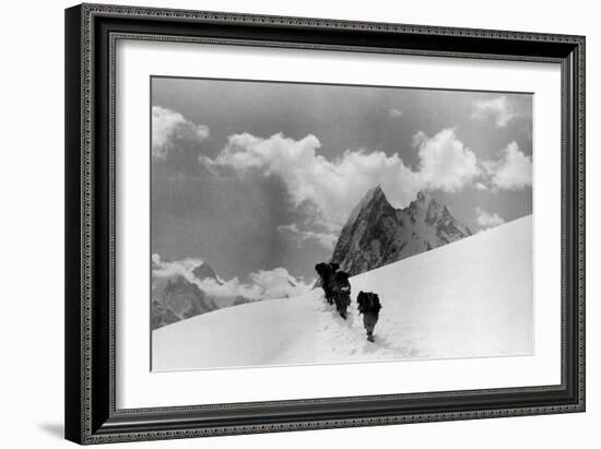 The Expedition for the Conquest of K2 Marching To the Top-null-Framed Giclee Print