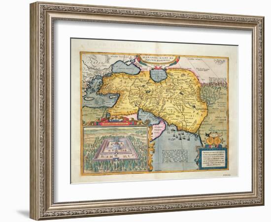 The Expedition of Alexander the Great, from the 'Theatrum Orbis Terrarum', 1603-Abraham Ortelius-Framed Giclee Print