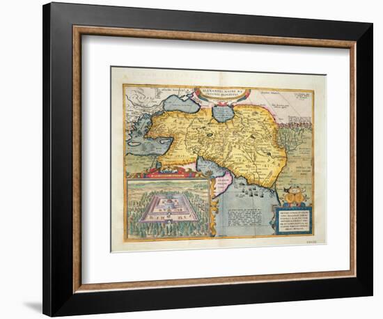 The Expedition of Alexander the Great, from the 'Theatrum Orbis Terrarum', 1603-Abraham Ortelius-Framed Giclee Print