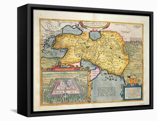 The Expedition of Alexander the Great, from the 'Theatrum Orbis Terrarum', 1603-Abraham Ortelius-Framed Premier Image Canvas