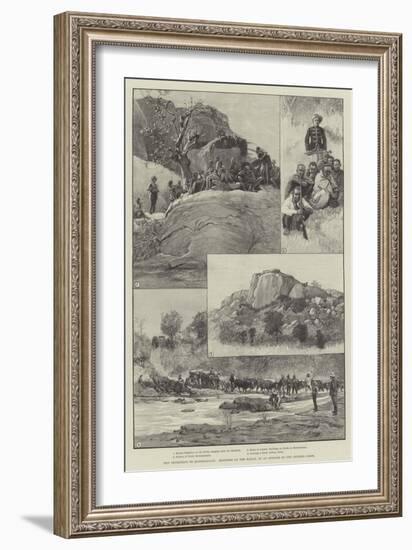 The Expedition to Mashonaland, Sketches on the March-null-Framed Giclee Print