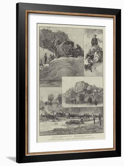 The Expedition to Mashonaland, Sketches on the March-null-Framed Giclee Print