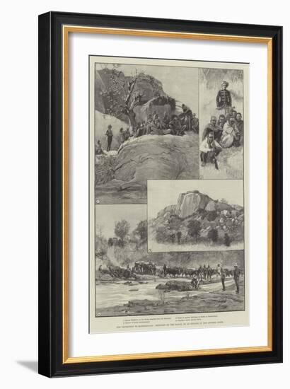 The Expedition to Mashonaland, Sketches on the March-null-Framed Giclee Print