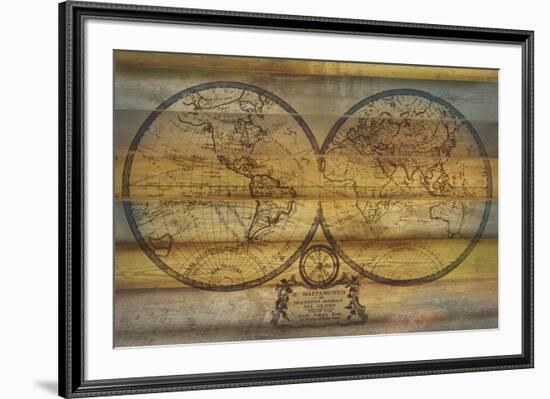 The Explorer's Map-Rufus Coltrane-Framed Giclee Print