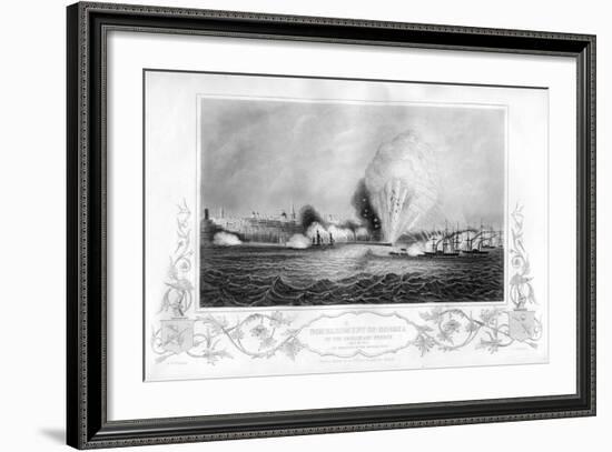 The Explosion of the 'Imperial Mole' During the Bombardment of Odessa, Ukraine, 1854-George Greatbatch-Framed Giclee Print