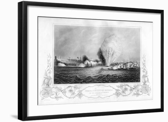 The Explosion of the 'Imperial Mole' During the Bombardment of Odessa, Ukraine, 1854-George Greatbatch-Framed Giclee Print