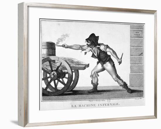 The Explosive Device, 24 December, 1800, 19th Century-null-Framed Giclee Print