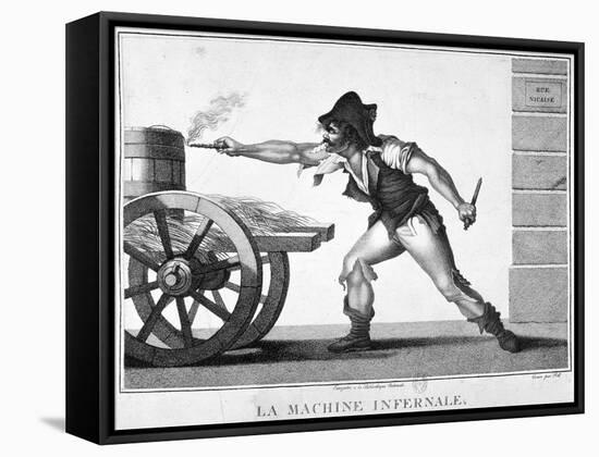 The Explosive Device, 24 December, 1800, 19th Century-null-Framed Premier Image Canvas