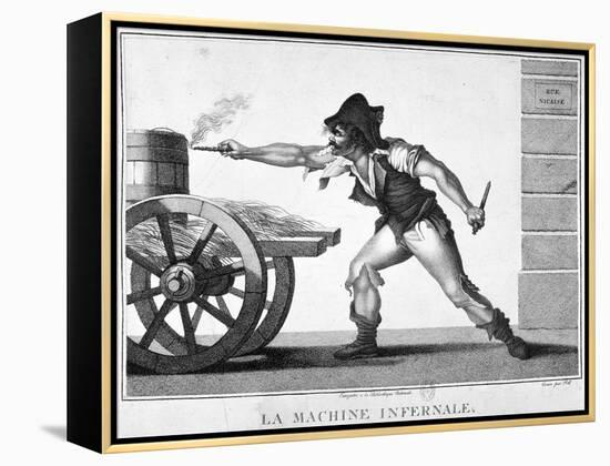 The Explosive Device, 24 December, 1800, 19th Century-null-Framed Premier Image Canvas