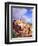 The Exposed Bones of a Triceratops on a Western Landscape-null-Framed Premium Giclee Print