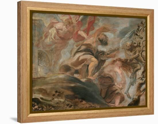 The Expulsion from the Garden of Eden-Peter Paul Rubens-Framed Premier Image Canvas