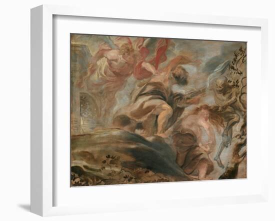 The Expulsion from the Garden of Eden-Peter Paul Rubens-Framed Giclee Print