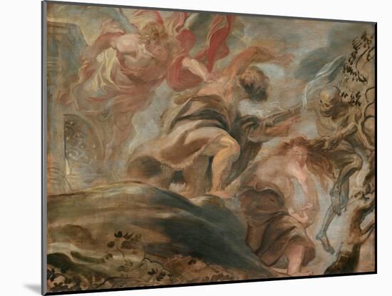 The Expulsion from the Garden of Eden-Peter Paul Rubens-Mounted Giclee Print