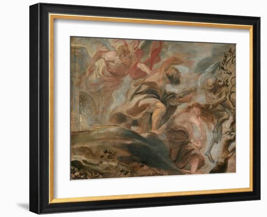 The Expulsion from the Garden of Eden-Peter Paul Rubens-Framed Giclee Print