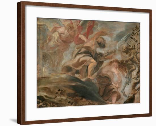 The Expulsion from the Garden of Eden-Peter Paul Rubens-Framed Giclee Print