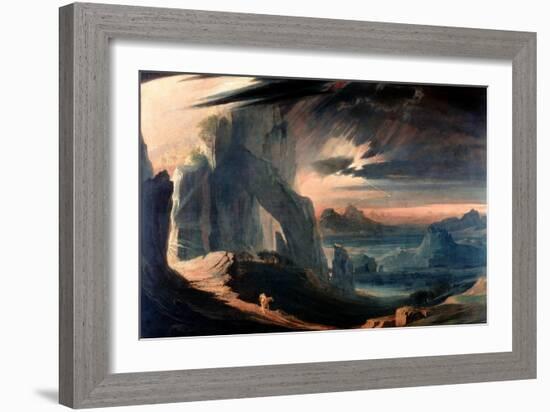 The Expulsion of Adam and Eve from Paradise, 1823-27-John Martin-Framed Giclee Print
