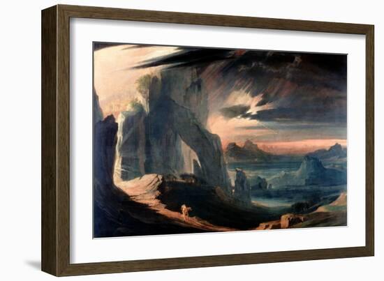 The Expulsion of Adam and Eve from Paradise, 1823-27-John Martin-Framed Giclee Print