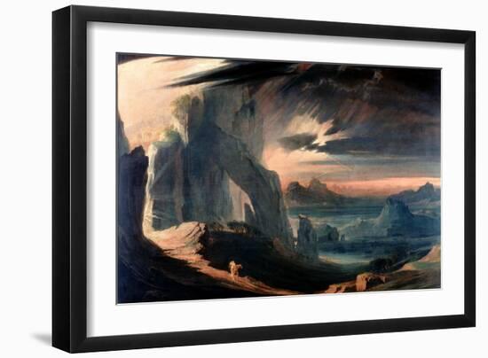 The Expulsion of Adam and Eve from Paradise, 1823-27-John Martin-Framed Giclee Print